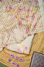 Designer Cream Moonga Silk Suit