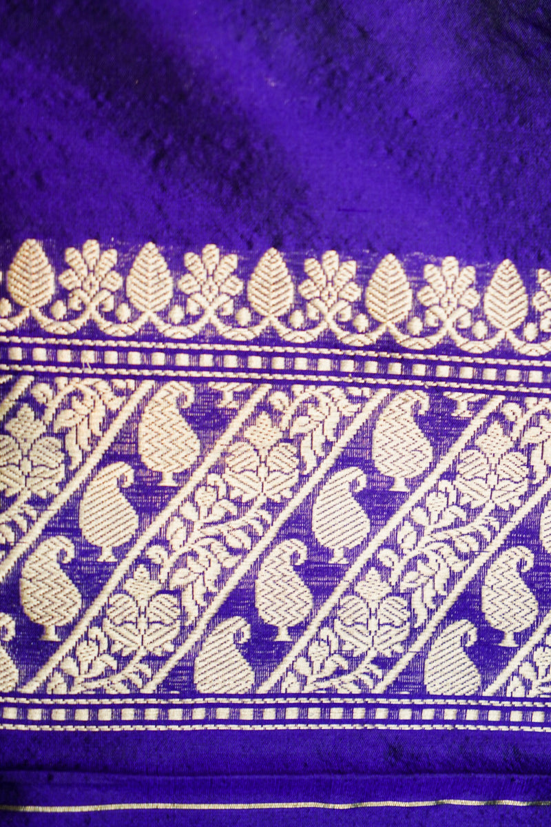 Handwoven Rangkat Kadhwa Banarasi Katan Silk Saree