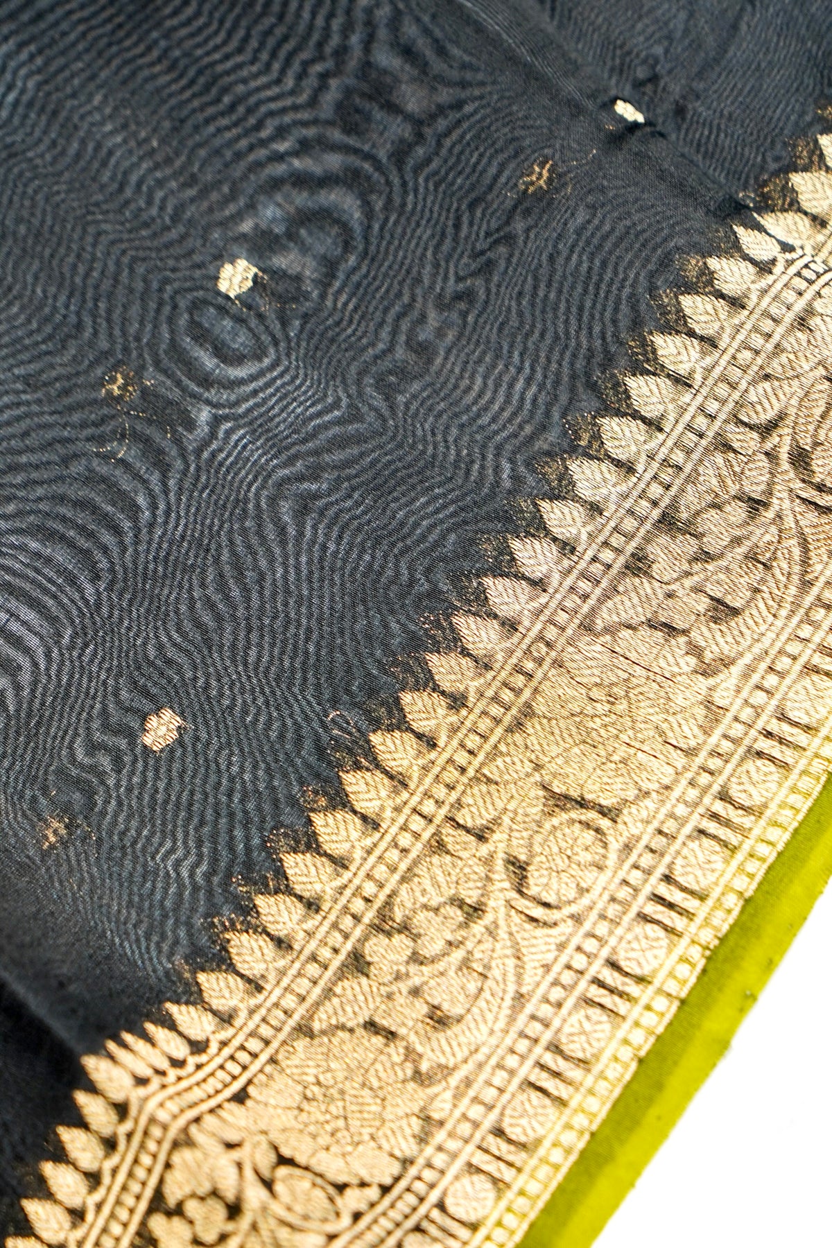 Designer Black Raw Silk Suit