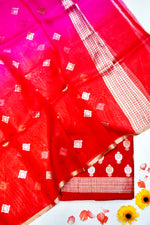 Designer Red Moonga Silk Suit