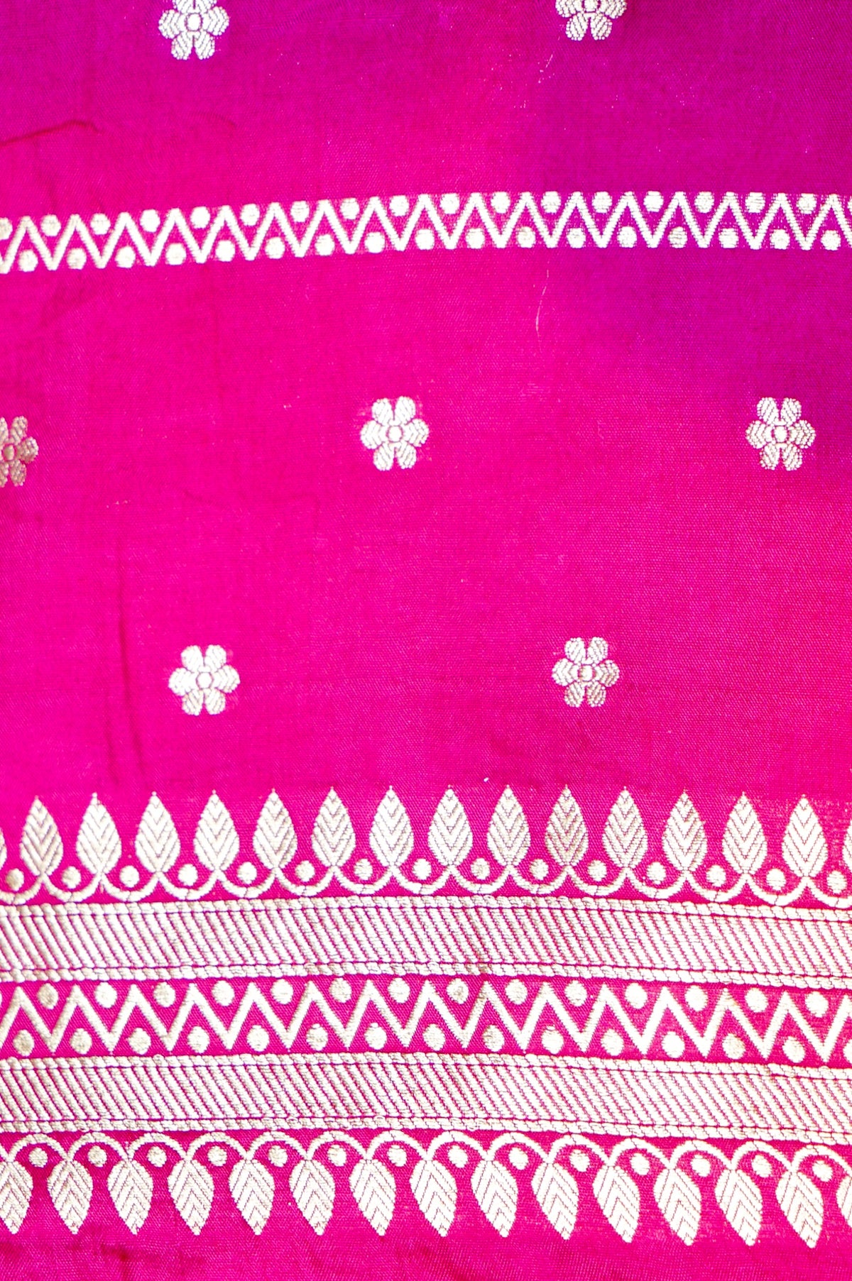 Handwoven Orange Banarasi Moonga Silk Saree