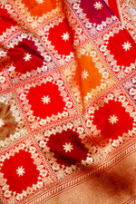 Handwoven Rangkat Banarasi Katan Silk Saree