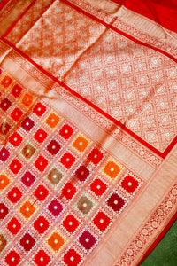 Handwoven Rangkat Banarasi Katan Silk Saree