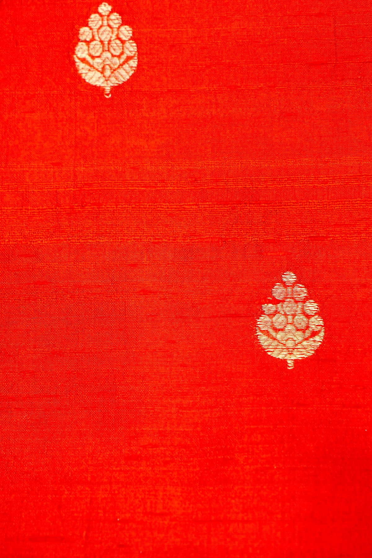 Designer Red Raw Silk Suit