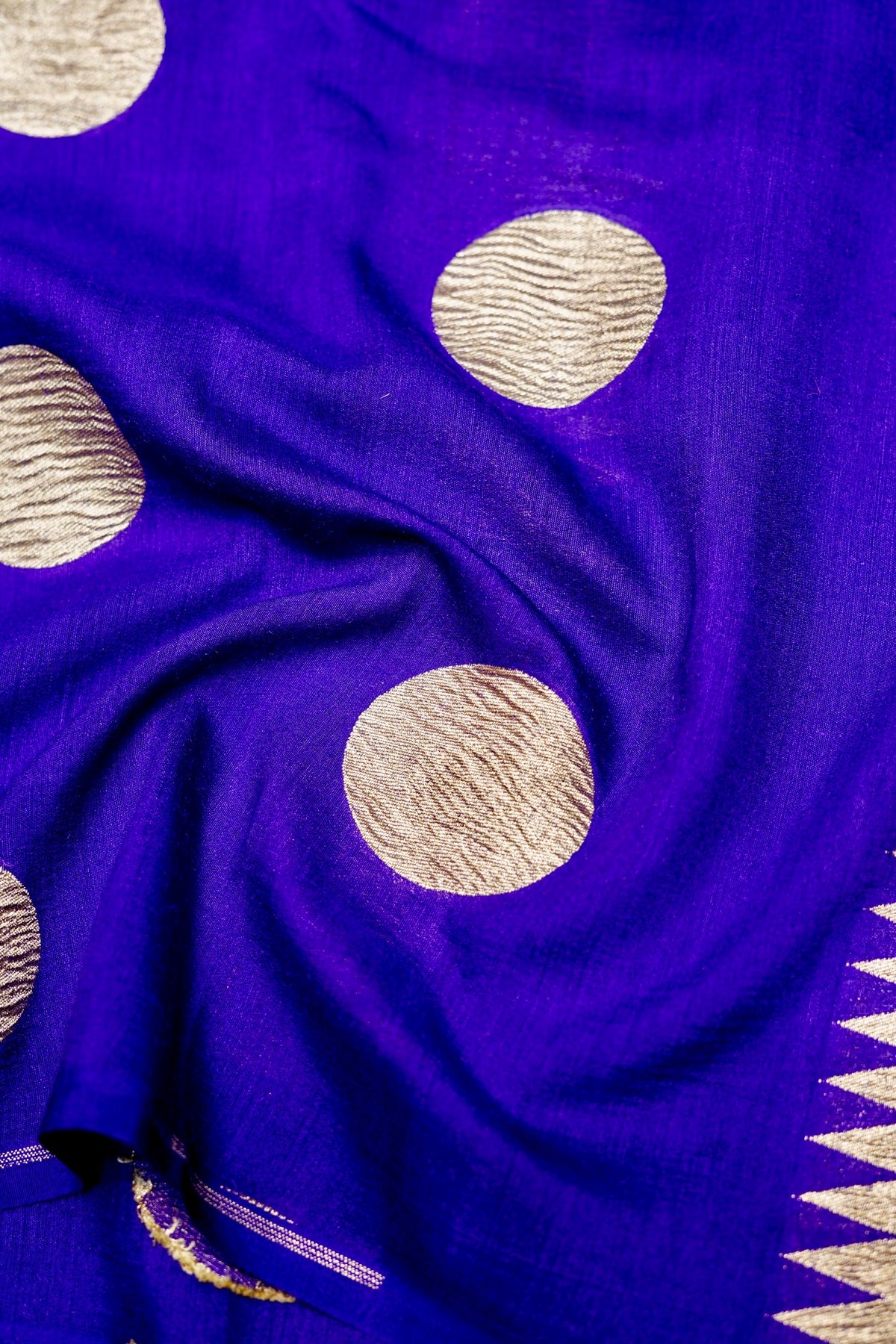 Handwoven Purple Banarasi Moonga Silk Saree