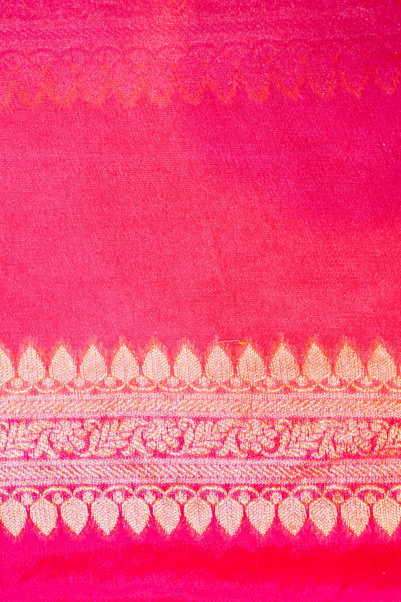 Handwoven Rangkat Banarasi Khaddi Georgette Saree