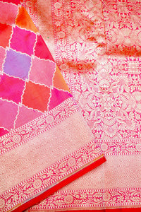 Handwoven Rangkat Banarasi Katan Silk Saree