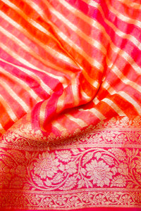 Handwoven Rangkat Banarasi Khaddi Georgette Saree