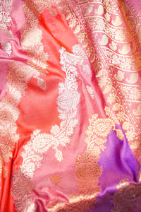 Handwoven Rangkat Kadhwa Banarasi Katan Silk Saree