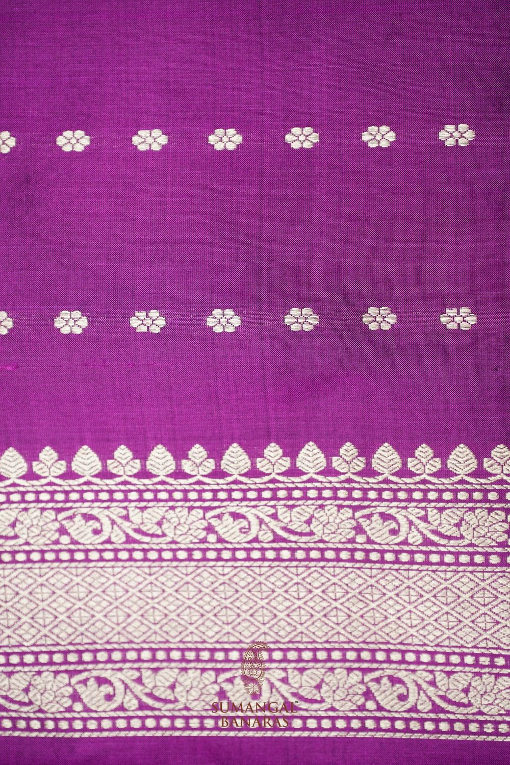 Handwoven Grey Banarasi Katan Silk Saree