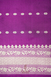 Handwoven Grey Banarasi Katan Silk Saree