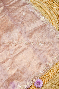 Designer Lavender Crush Tissue Suit