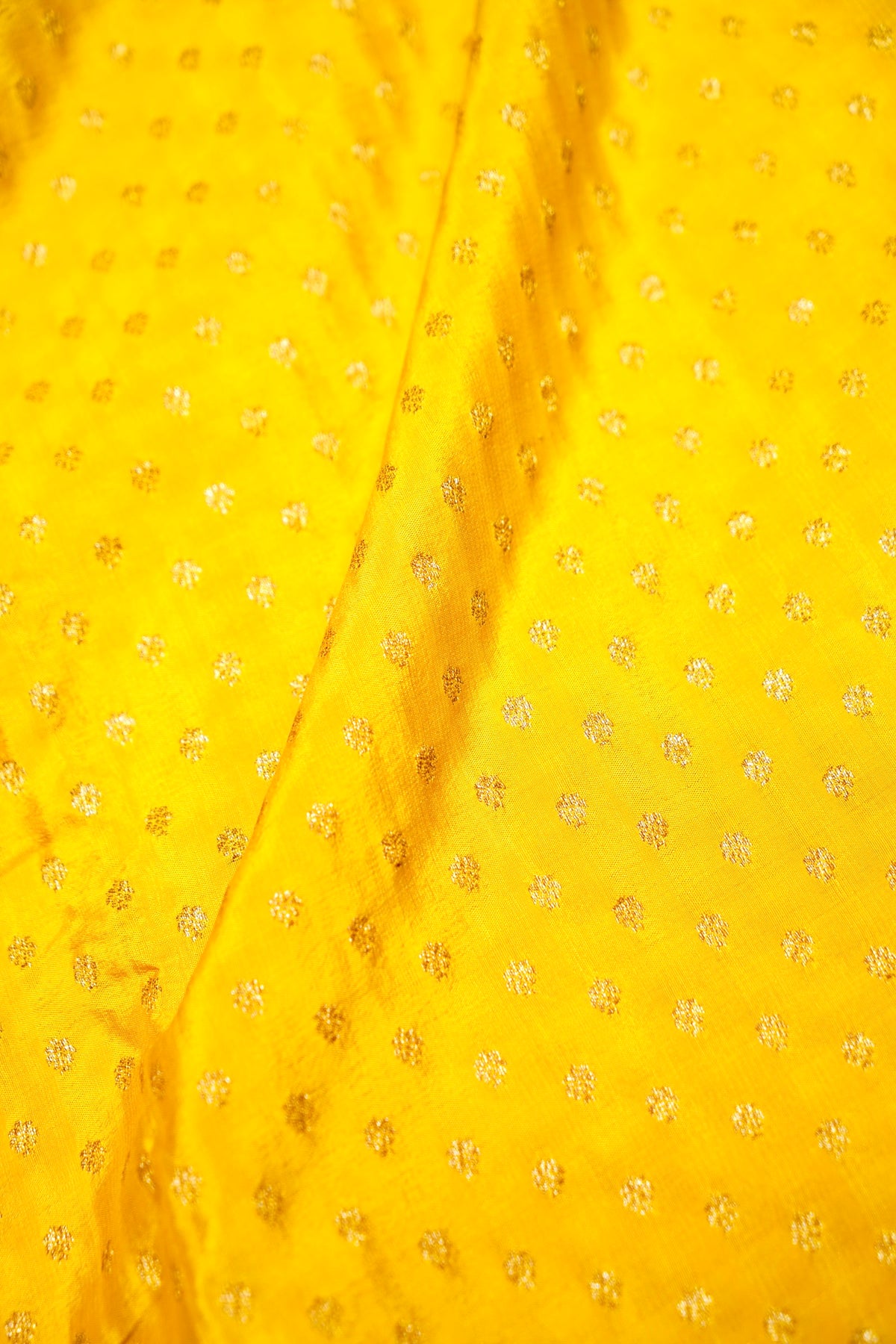 Handwoven Yellow Banarasi Georgette Silk Saree