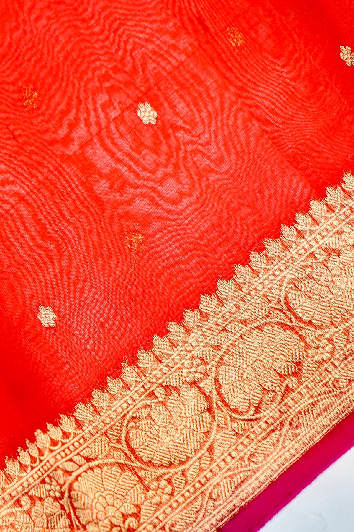 Designer Red Raw Silk Suit