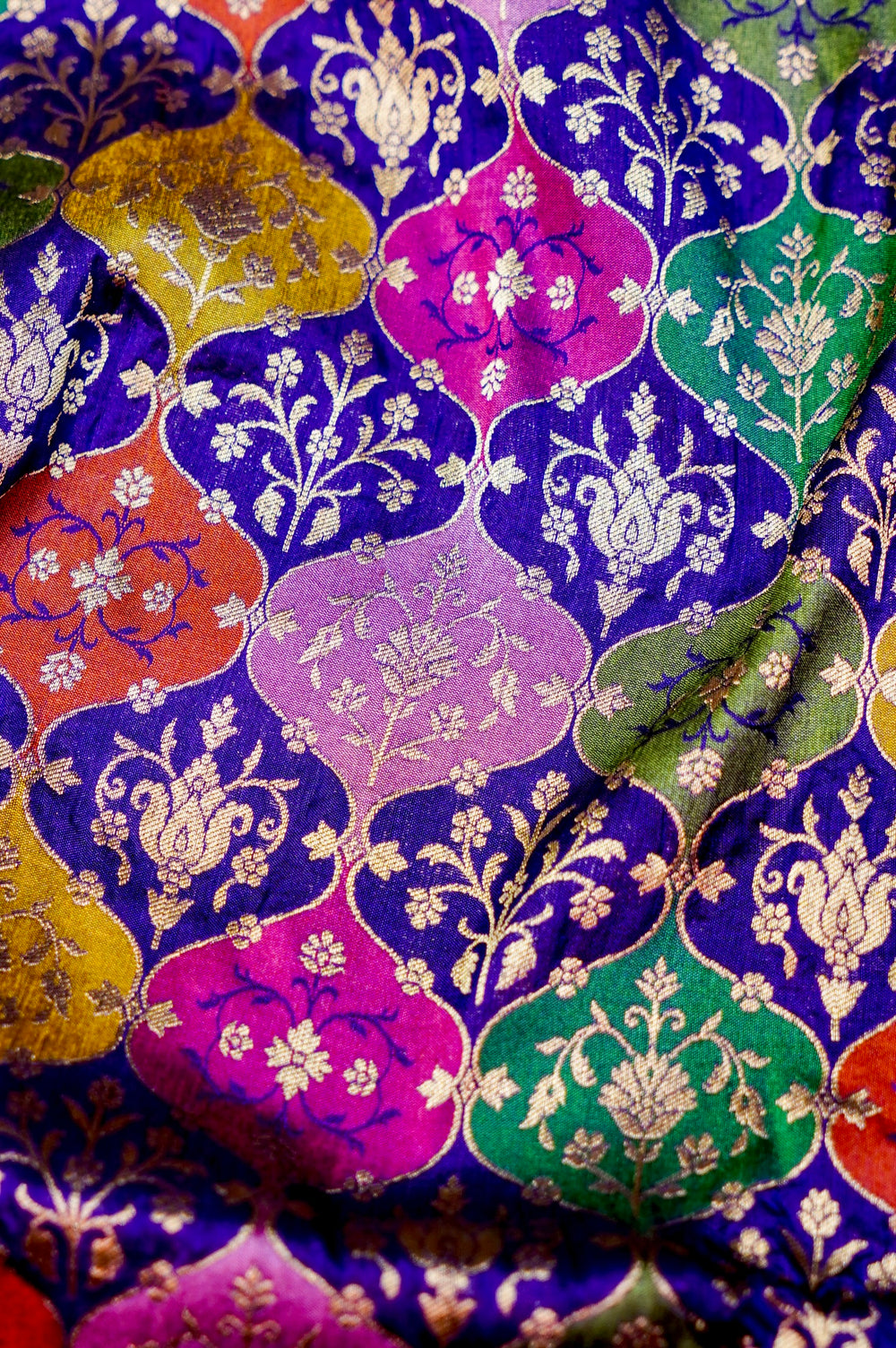 Handwoven Rangkat Banarasi Katan Silk Saree