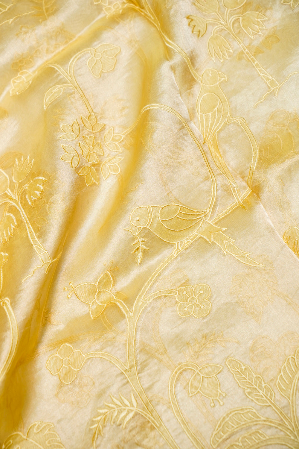 Designer Light Green  Organza Silk Suit