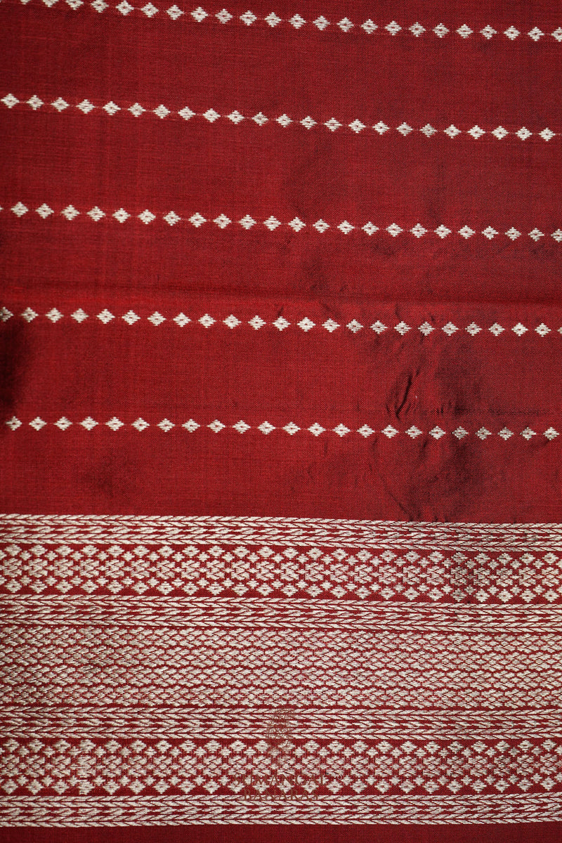 Handwoven Purple Banarasi Katan Silk Saree