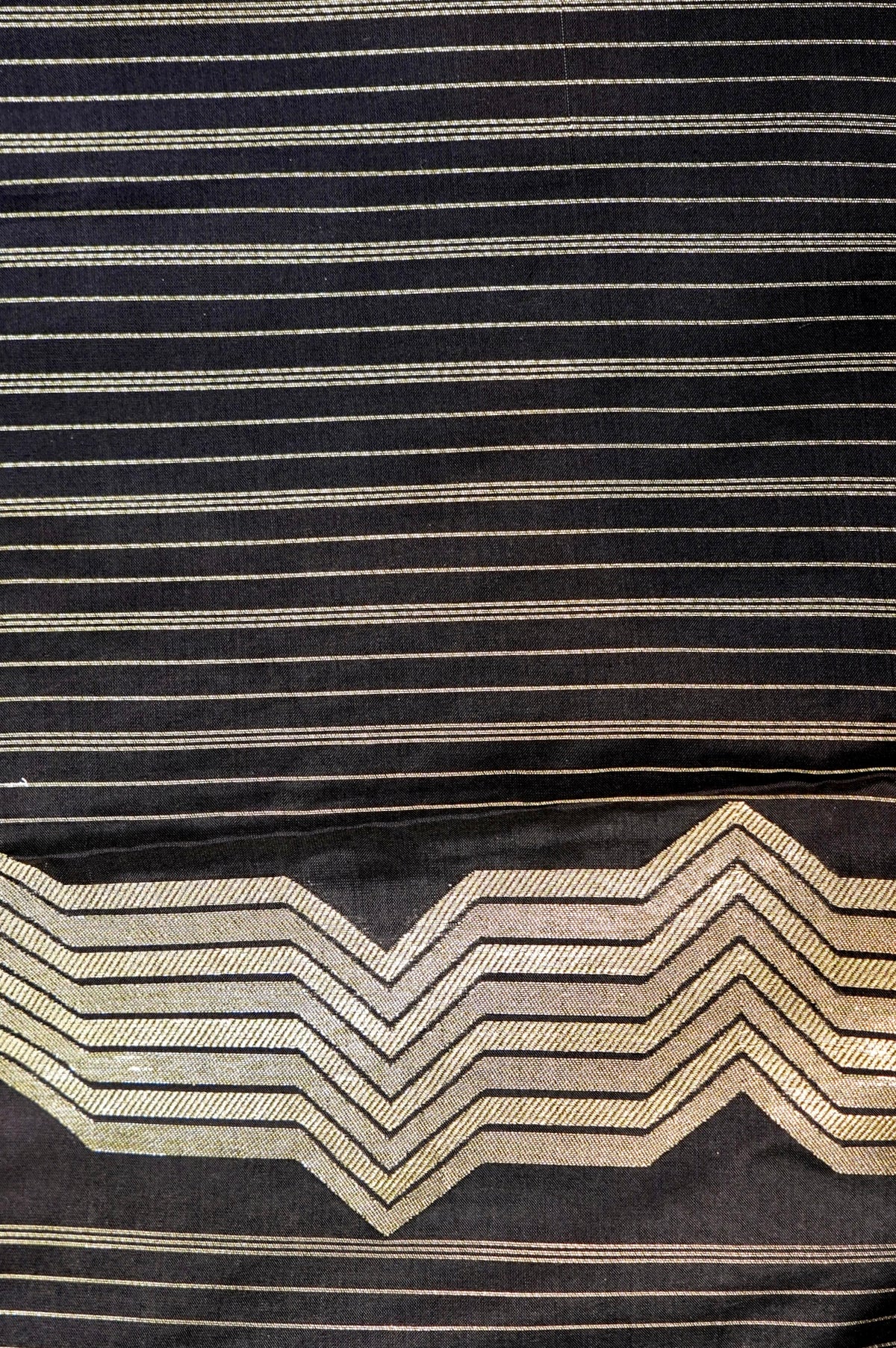 Handwoven Black Brown Kadhwa Banarasi Katan Silk Saree