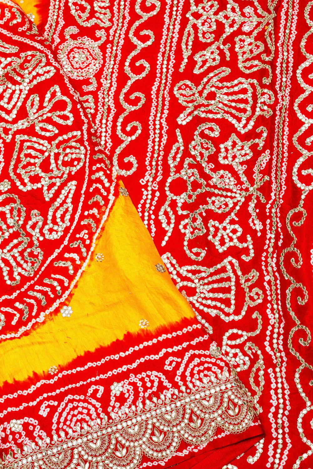Handwoven Yellow Banarasi Gajji Silk Saree