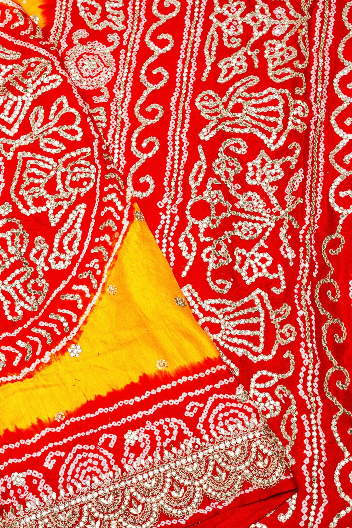 Handwoven Yellow Banarasi Gajji Silk Saree