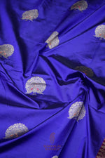 Handwoven Purple Motif Banarasi Katan Silk Saree