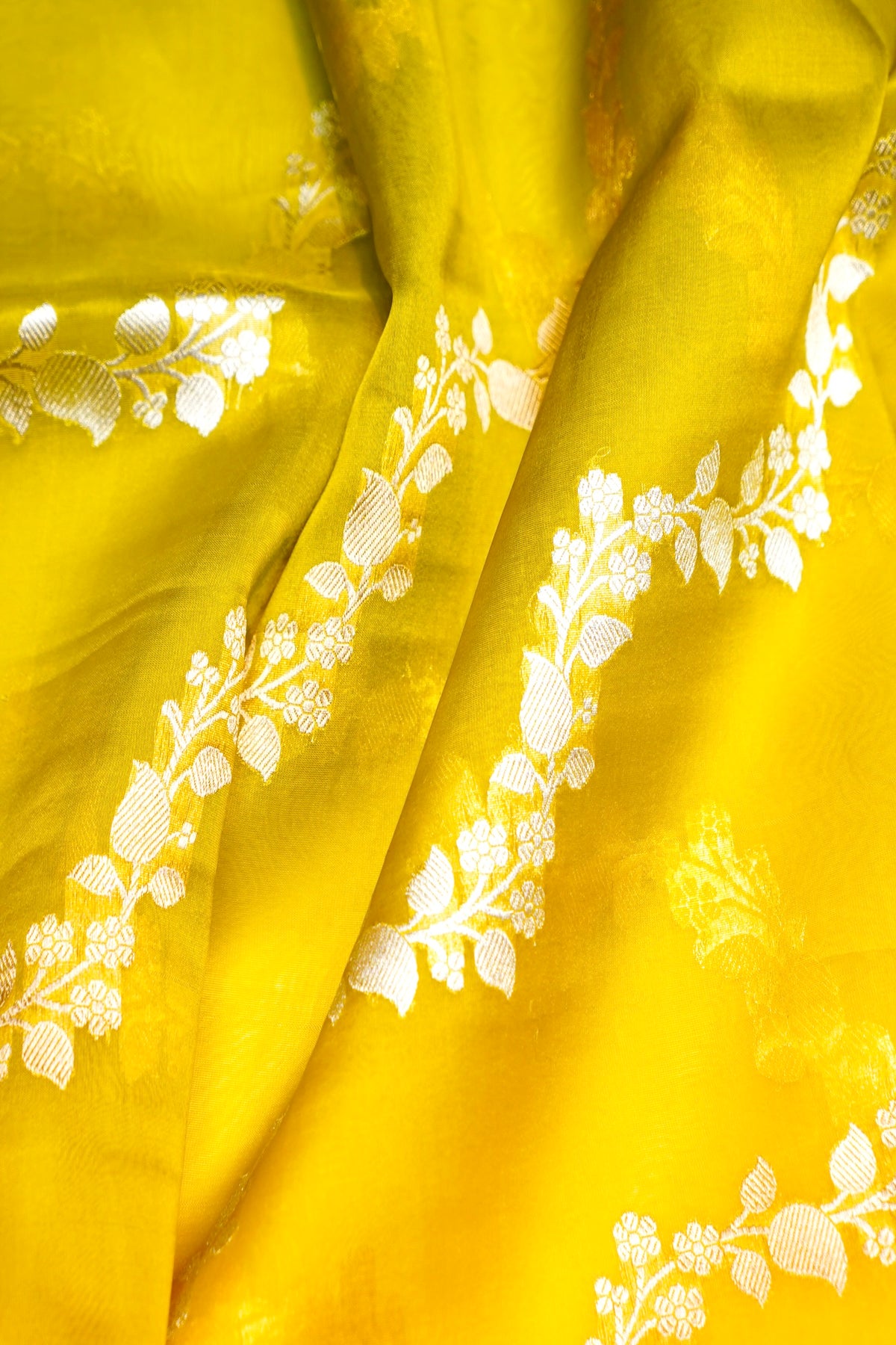 Designer Mustard Yellow Moonga Silk Suit