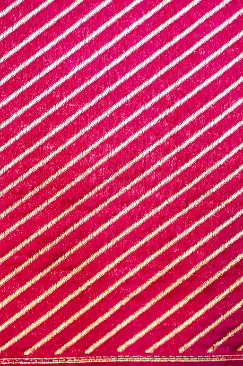 Handwoven Rani Pink Meenakari Banarasi Katan Silk Saree