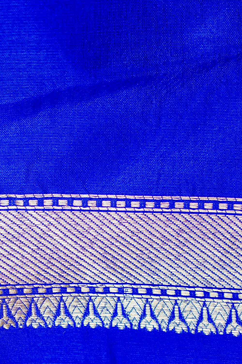 Handwoven Royal Blue Banarasi Katan Silk Saree