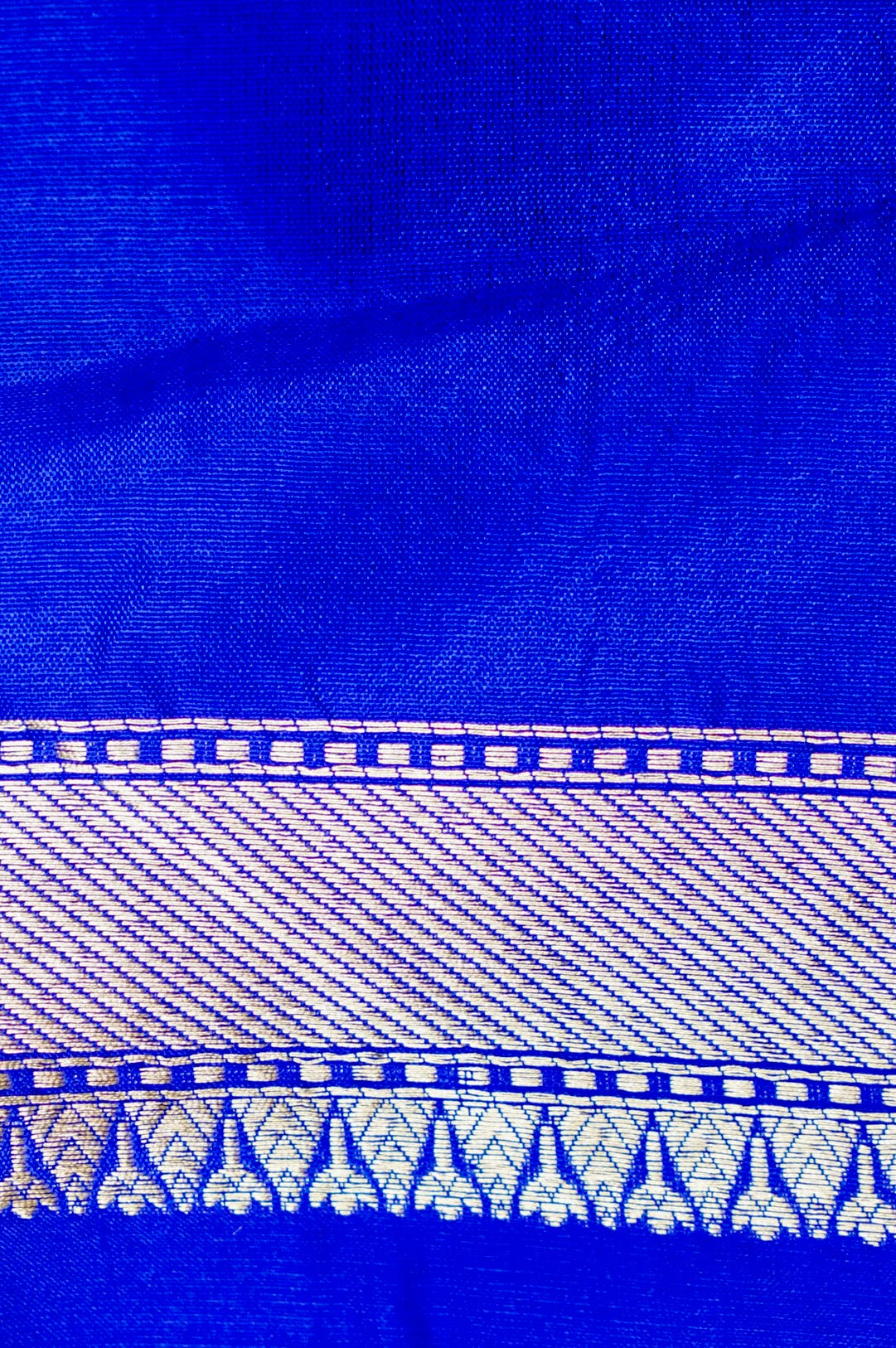 Handwoven Royal Blue Banarasi Katan Silk Saree