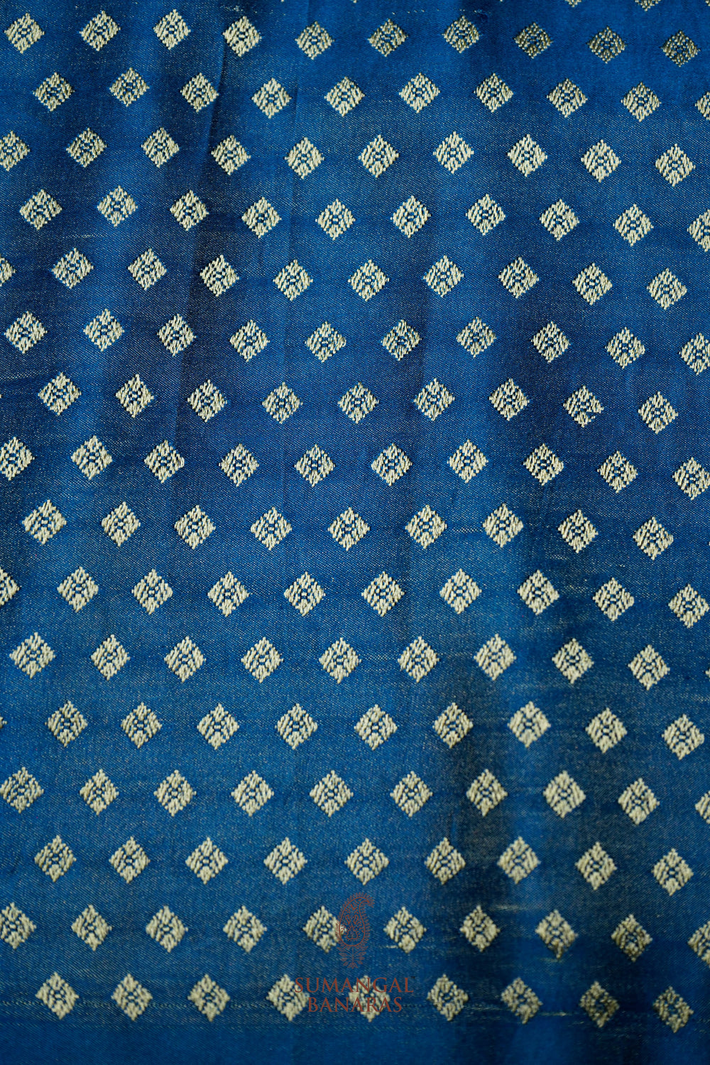 Handwoven Teal Blue Banarasi Katan Soft Silk Saree