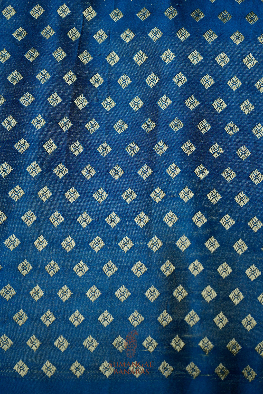 Handwoven Teal Blue Banarasi Katan Soft Silk Saree