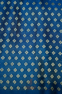 Handwoven Teal Blue Banarasi Katan Soft Silk Saree