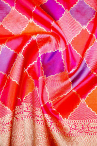 Handwoven Rangkat Banarasi Katan Silk Saree