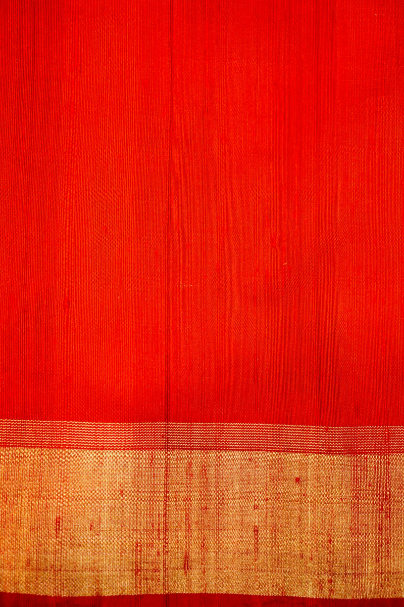 Handwoven Rangkaat Banarasi Soft Silk Saree