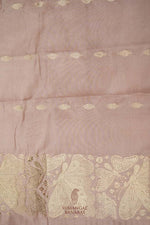 Handwoven Peach Banarasi Katan Silk Saree
