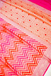 Handwoven Rangkat Banarasi Khaddi Georgette Saree