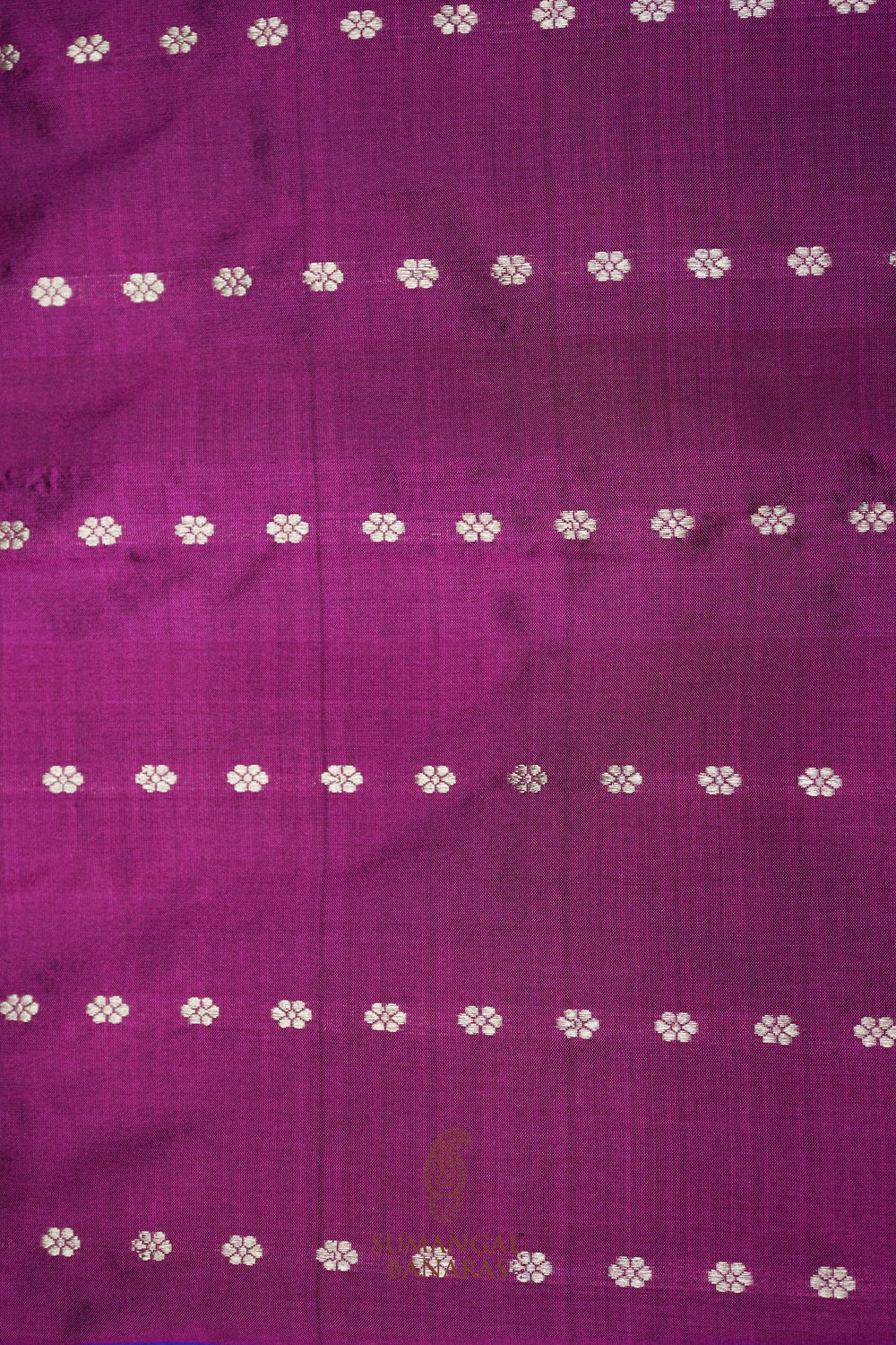 Handwoven Purple Motif Banarasi Katan Silk Saree