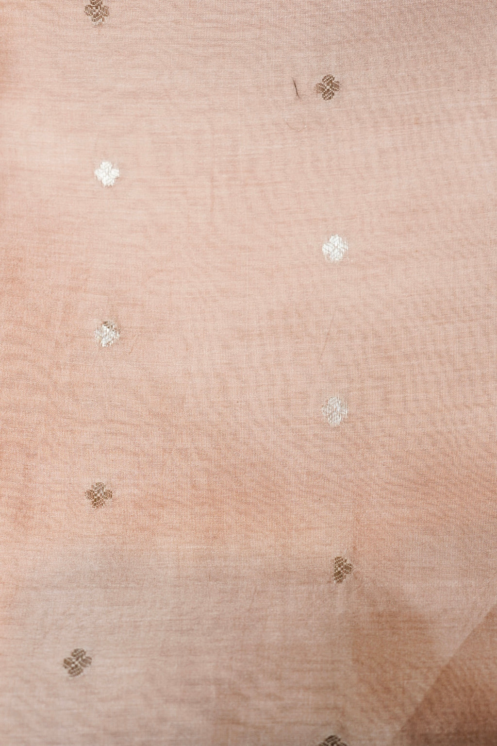 Designer Peach Moonga Silk Suit