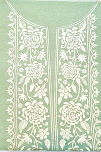 Designer Sea Green Organza Silk Suit