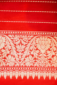 Handwoven Rangkat Kadhwa Banarasi Katan Silk Saree