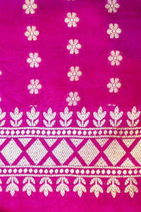 Handwoven Orange Banarasi Moonga Silk Saree