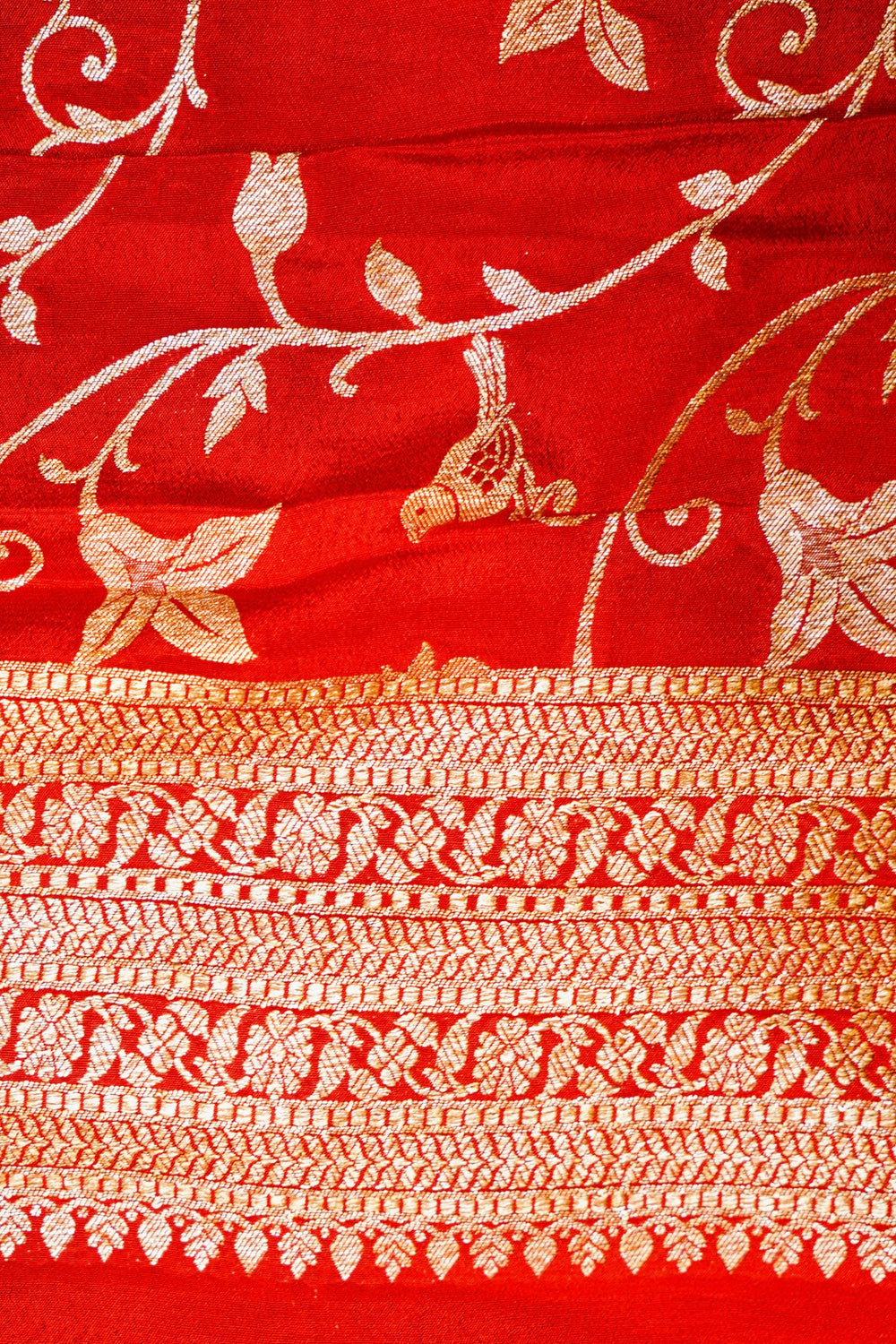 Handwoven Black Banarasi Crepe Silk Saree