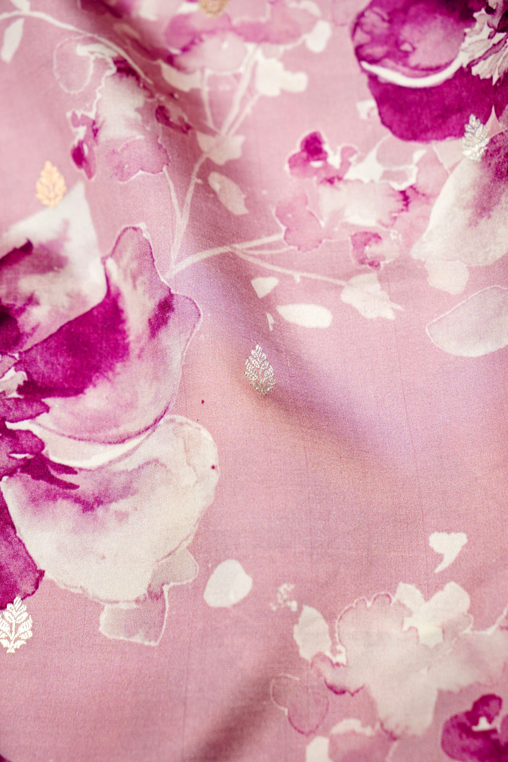 Handwoven Onion Pink Banarasi Katan Silk Saree