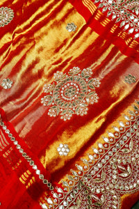Handwoven Yellow Banarasi Gajji Silk Saree