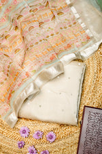 Designer Cream Moonga Silk Suit