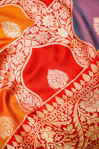 Handwoven Rangkat Kadhwa Banarasi Katan Silk Saree