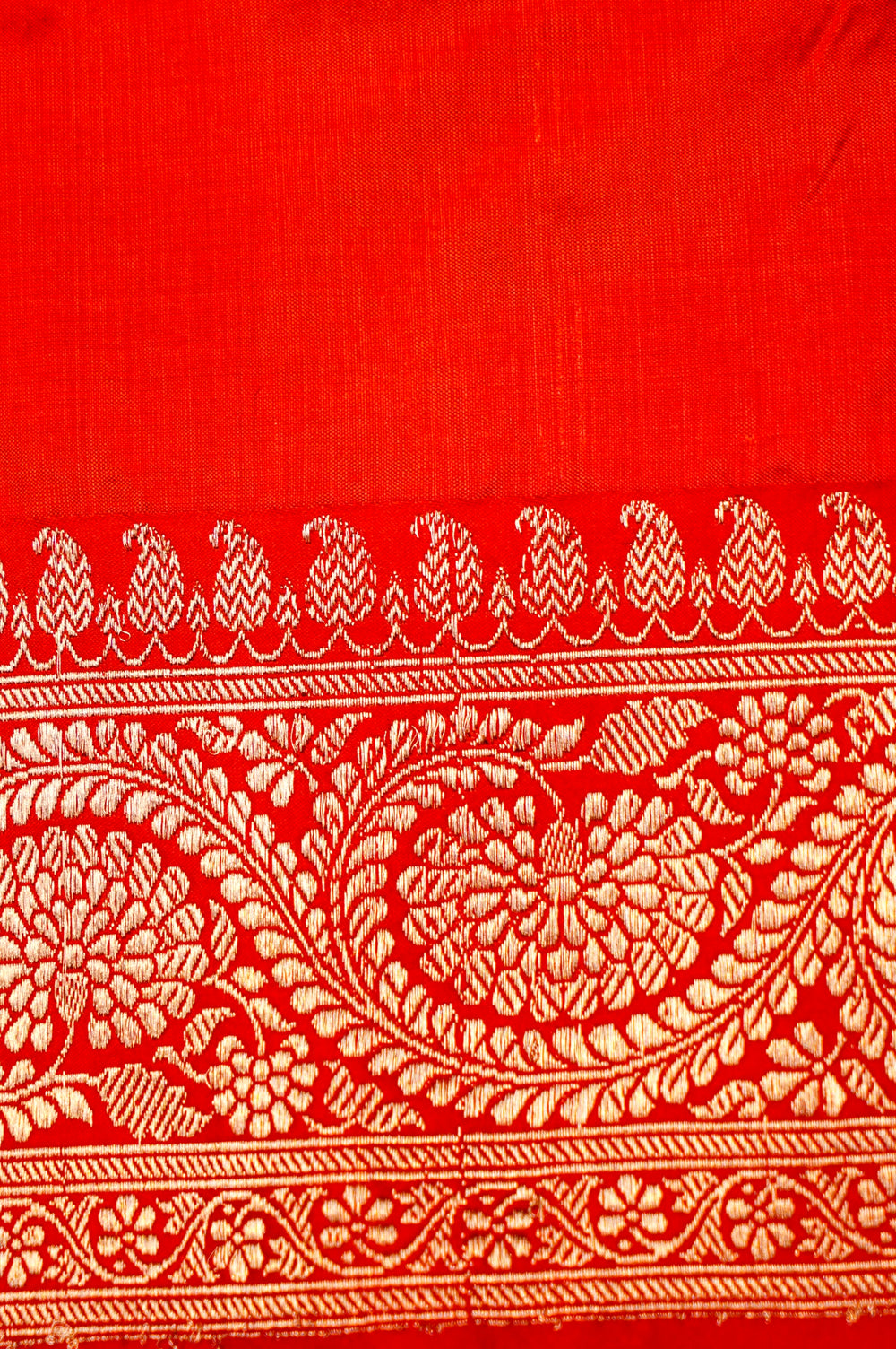 Handwoven Beige Banarasi Tussar Silk Saree