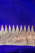 Handwoven Purple Banarasi Moonga Silk Saree