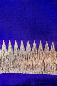 Handwoven Purple Banarasi Moonga Silk Saree