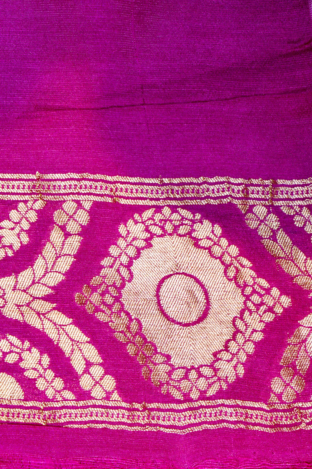 Handwoven Off White Banarasi Moonga Silk Saree